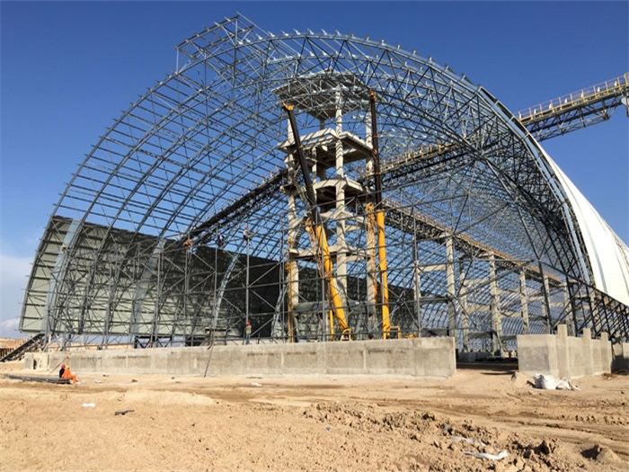 铁力煤机油桶翘工程网架